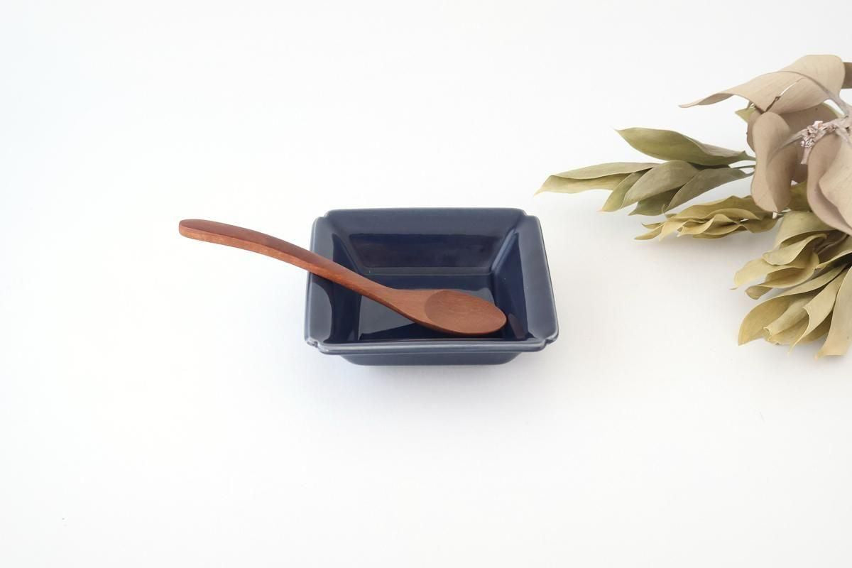 Kosen Kiln Small Square Bowl Navy  | Kobachi Banko Ware