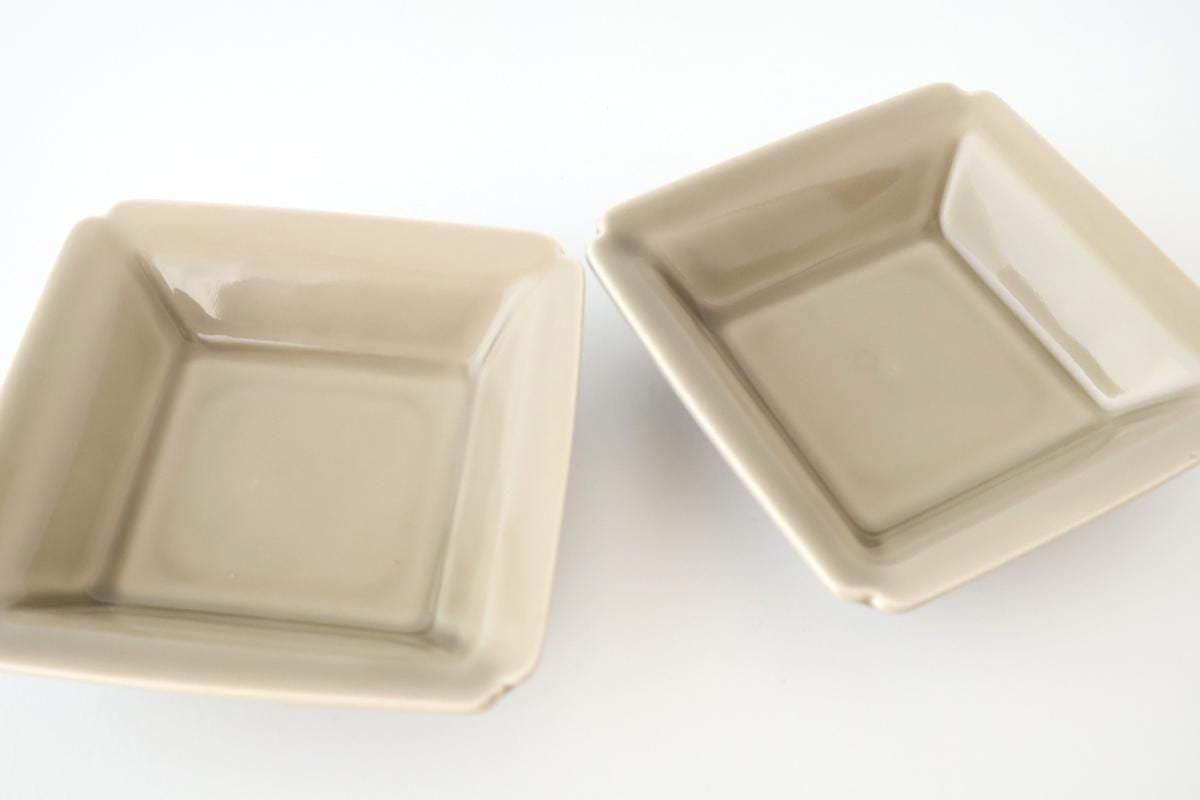 Kosen Kiln Small Square Bowl Gray  | Kobachi Banko Ware