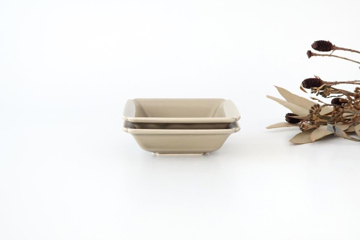 Kosen Kiln Small Square Bowl Gray  | Kobachi Banko Ware