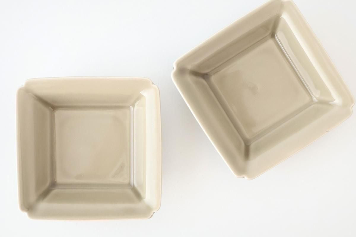 Kosen Kiln Small Square Bowl Gray  | Kobachi Banko Ware