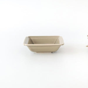 Kosen Kiln Small Square Bowl Gray  | Kobachi Banko Ware