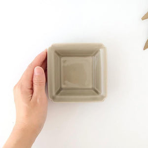 Kosen Kiln Small Square Bowl Gray  | Kobachi Banko Ware