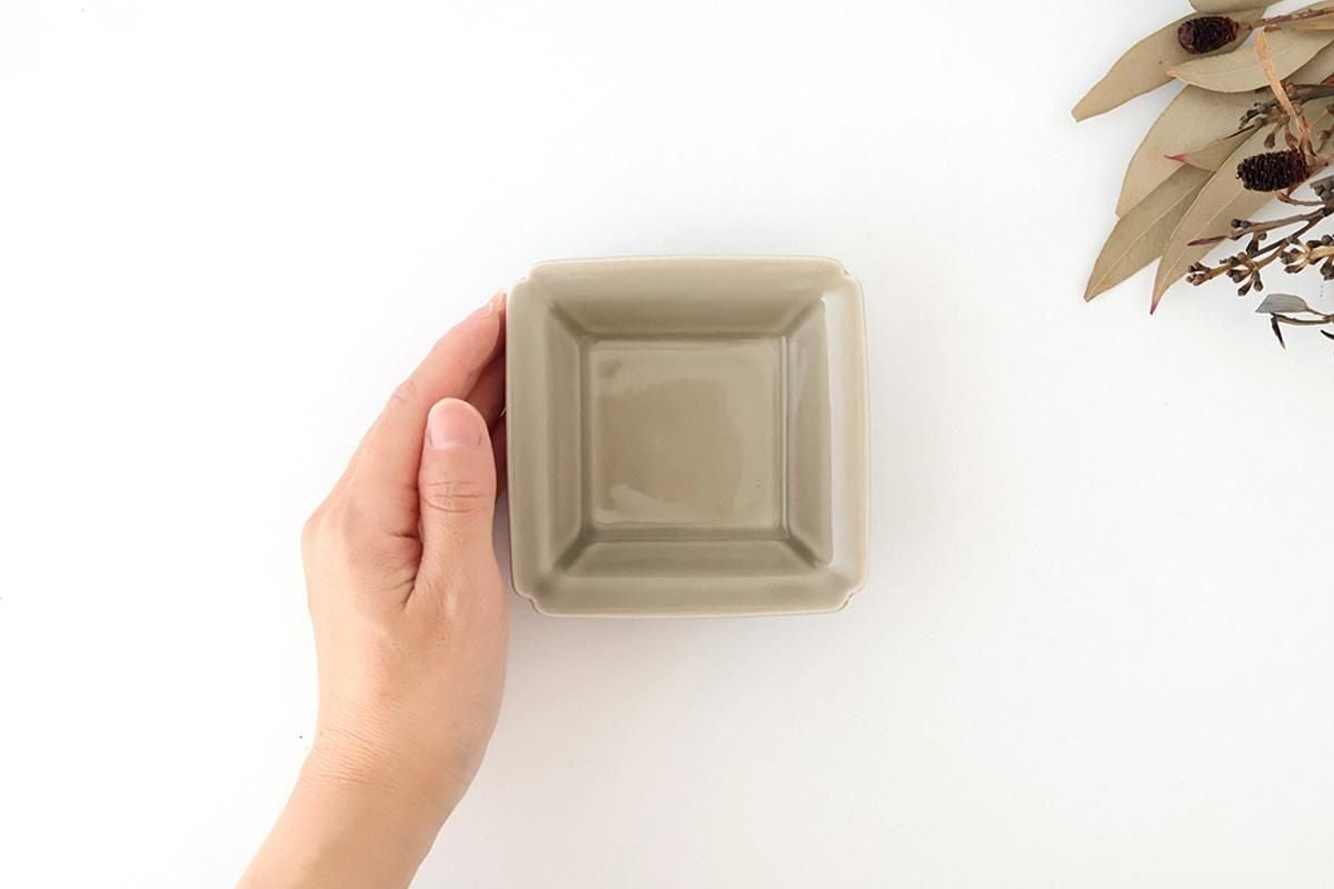 Kosen Kiln Small Square Bowl Gray  | Kobachi Banko Ware
