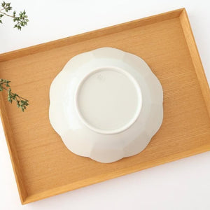 [UTSUWABI Special Order] Flower-shaped Bowl White | Serving Bowal Hasami Ware