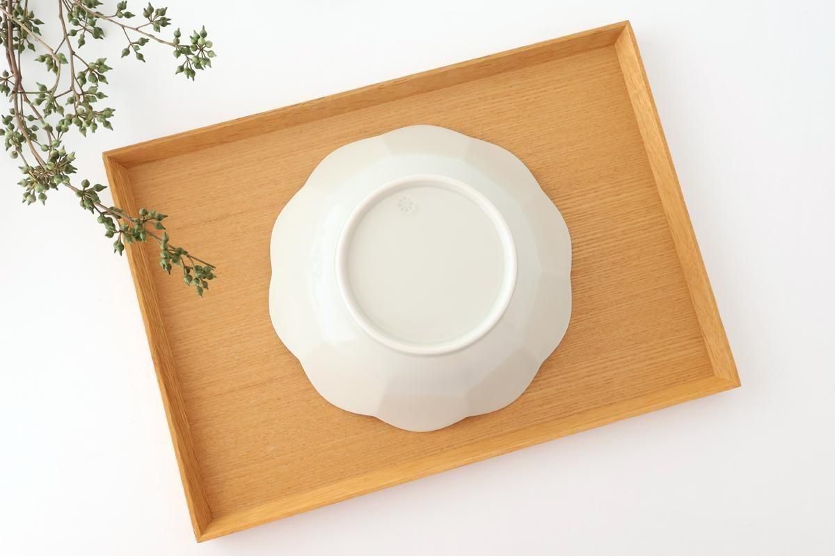 [UTSUWABI Special Order] Flower-shaped Bowl White | Serving Bowal Hasami Ware