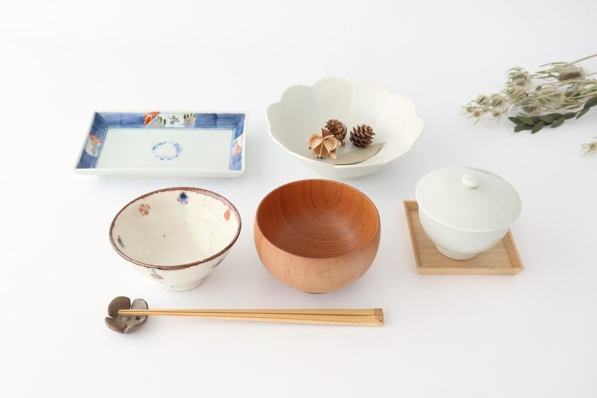 [UTSUWABI Special Order] Flower-shaped Bowl White | Serving Bowal Hasami Ware