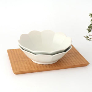 [UTSUWABI Special Order] Flower-shaped Bowl White | Serving Bowal Hasami Ware