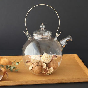 craft-u Round Glass Pot 1l