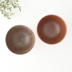 Tohzan-Gama Rice Bowl White and Brown | Mino Ware