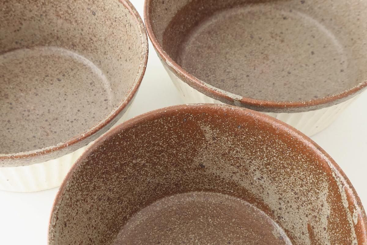 Tohzan-Gama Multi-use Bowl White and Brown | Mino Ware