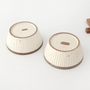 Tohzan-Gama Multi-use Bowl White and Brown | Mino Ware