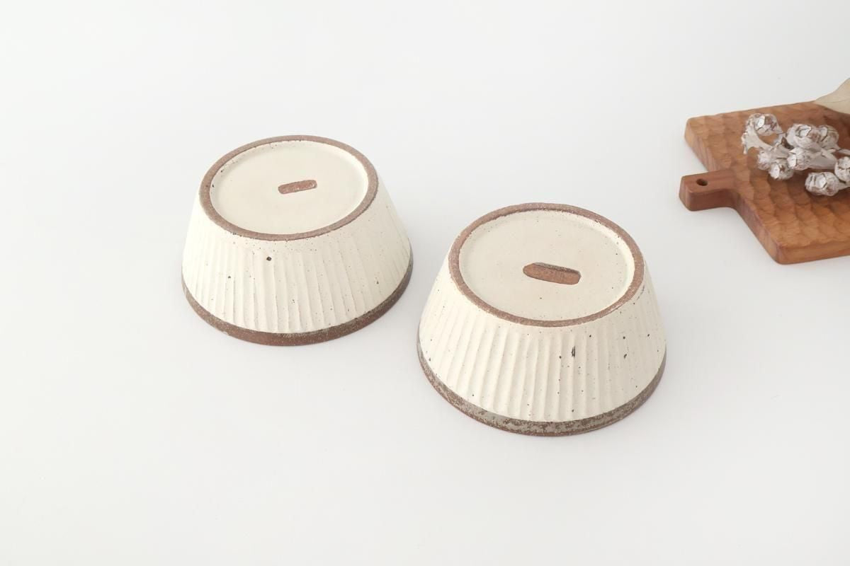 Tohzan-Gama Multi-use Bowl White and Brown | Mino Ware