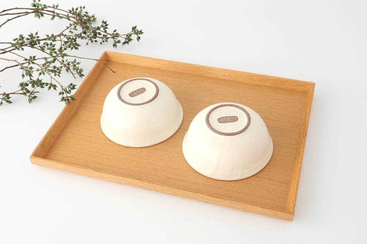 Tohzan-Gama Rimmed Small Bowl White and Brown | Kobachi Mino Ware