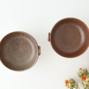 Tohzan-Gama Soup Bowl White and Brown | Mino Ware