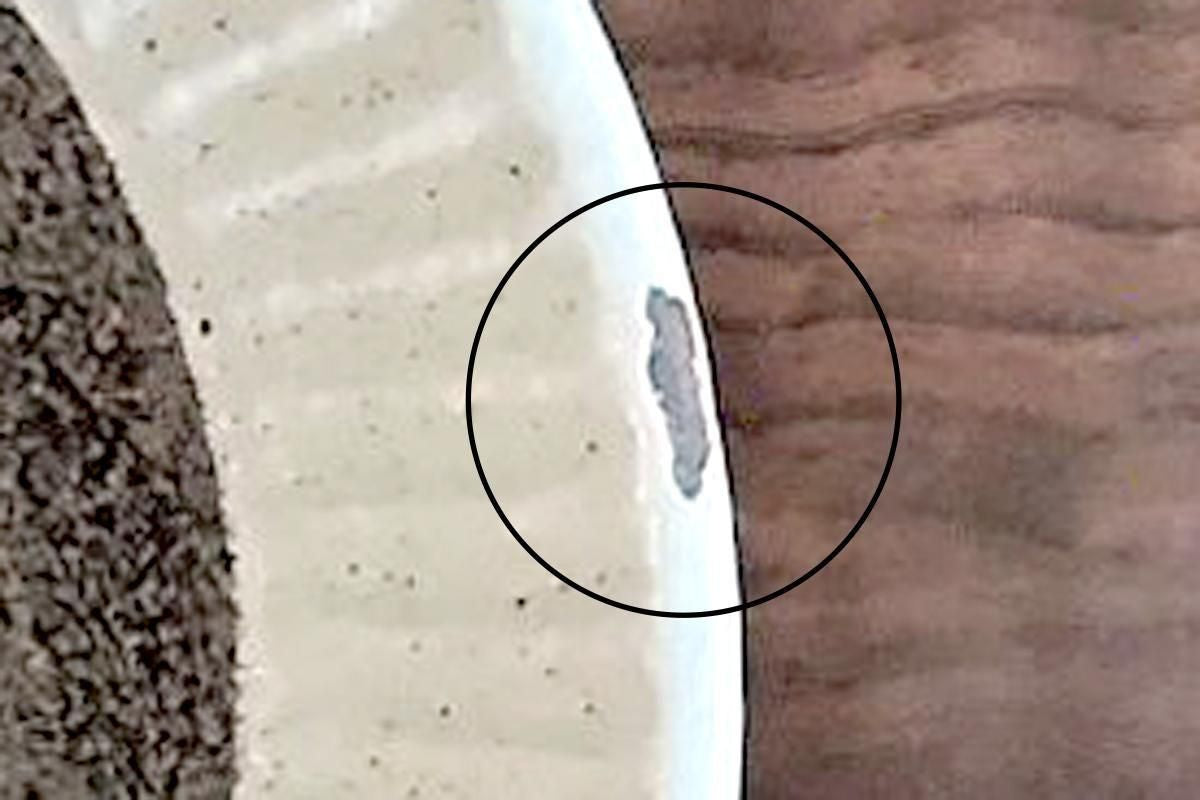 Tohzan-Gama Soup Bowl White and Brown | Mino Ware