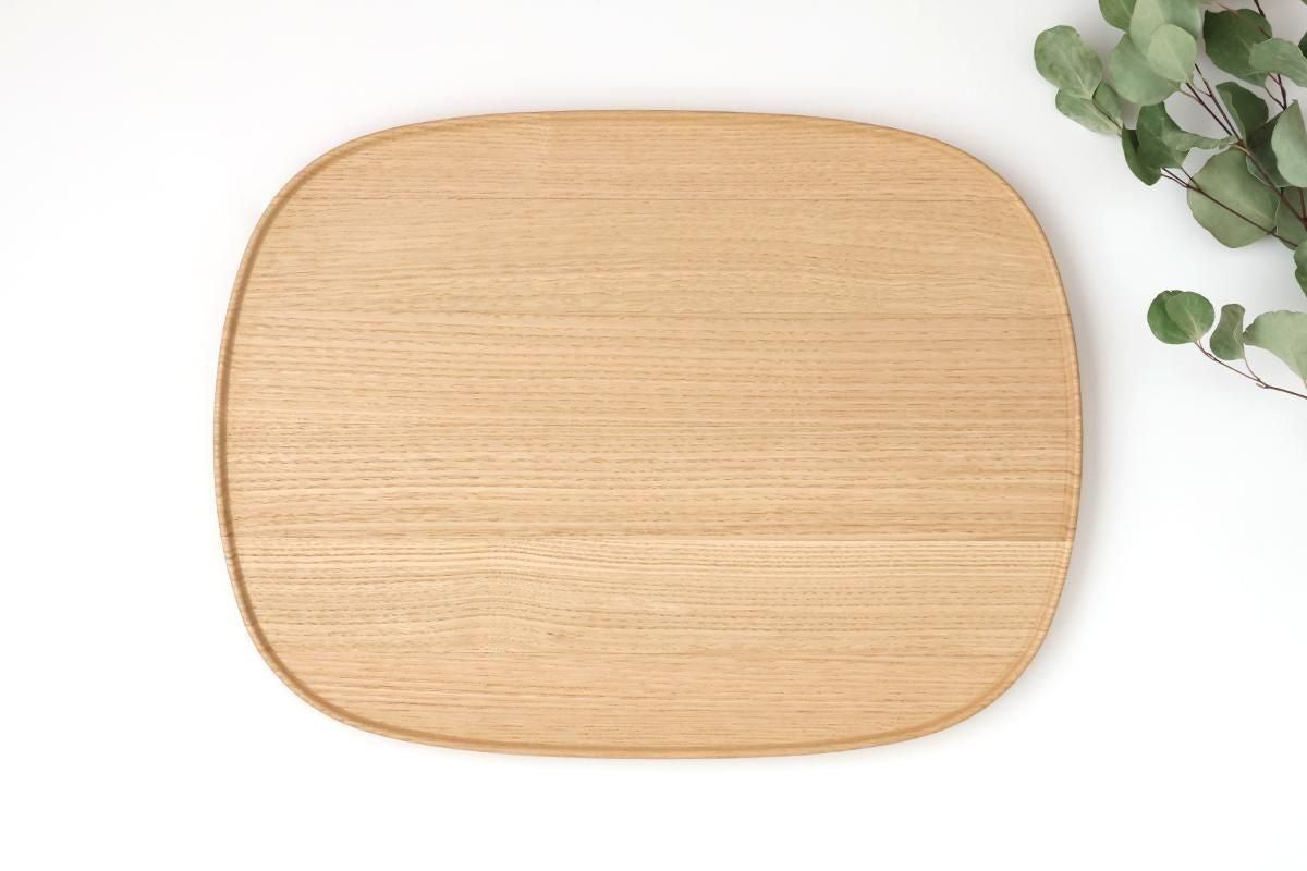 Aizawa Wood Crafts KITO Fukura Tray Chestnut