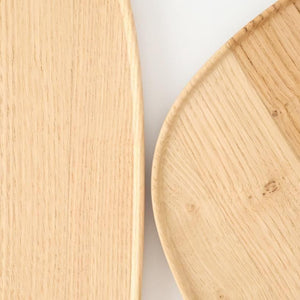 Aizawa Wood Crafts KITO Fukura Tray Chestnut