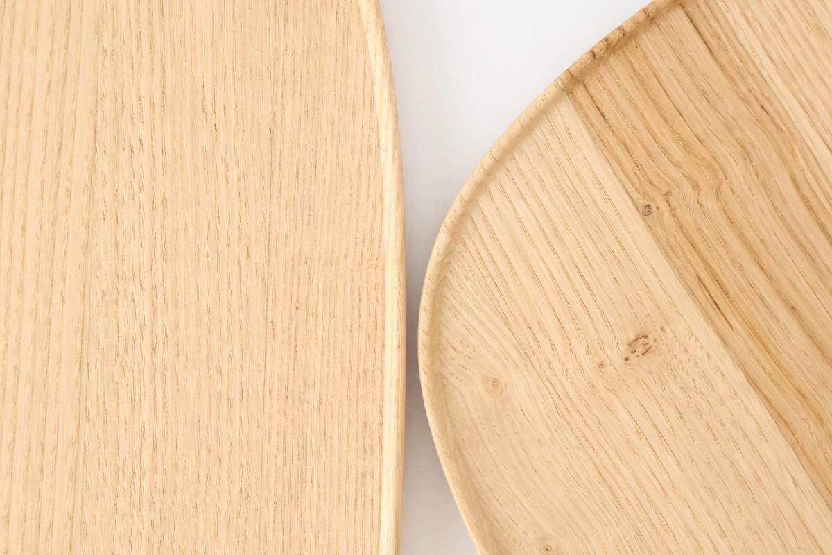 Aizawa Wood Crafts KITO Fukura Tray Chestnut