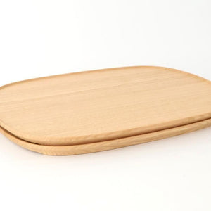 Aizawa Wood Crafts KITO Fukura Tray Chestnut