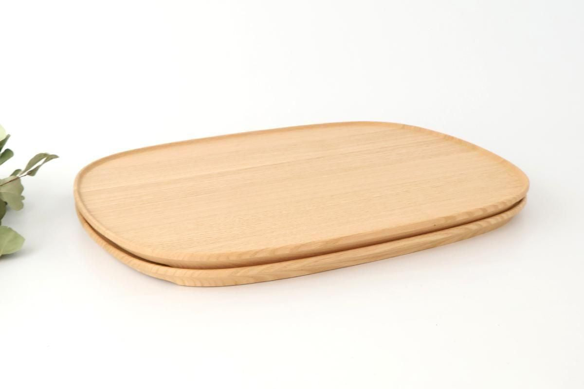 Aizawa Wood Crafts KITO Fukura Tray Chestnut