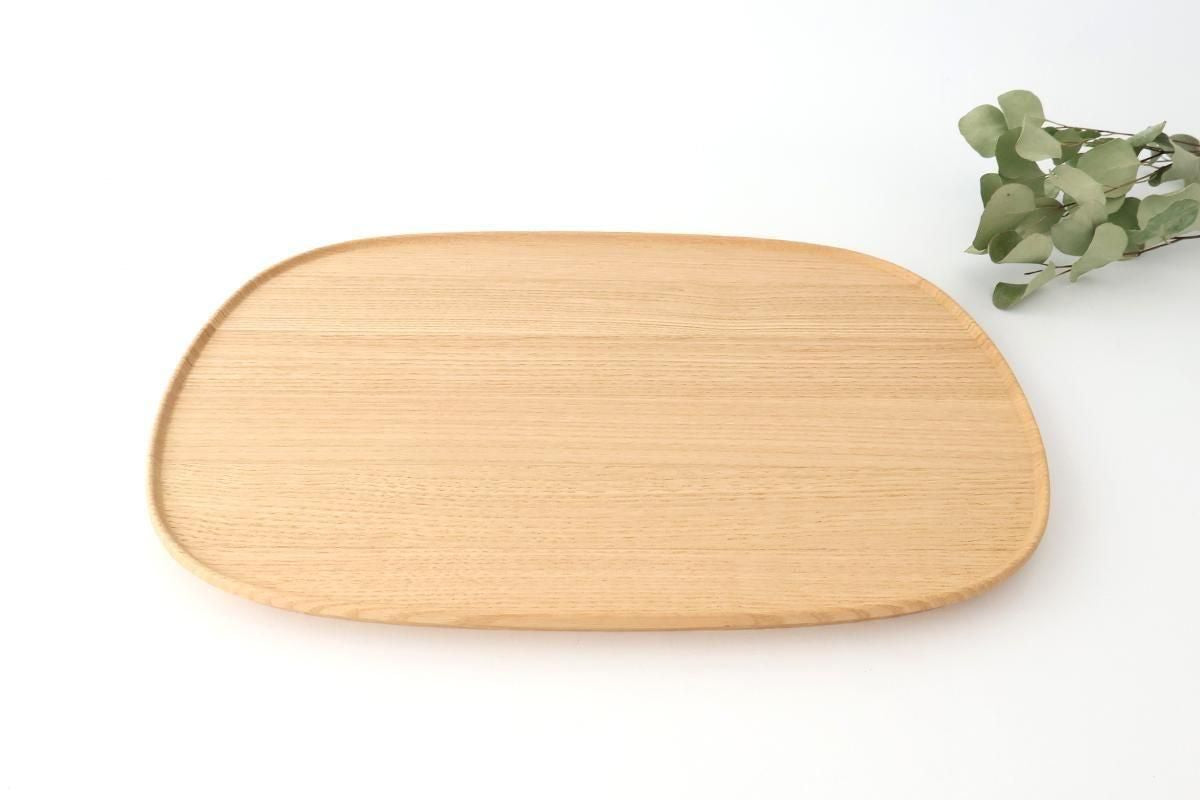 Aizawa Wood Crafts KITO Fukura Tray Chestnut