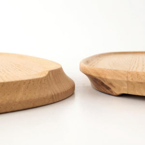 Aizawa Wood Crafts KITO Fukura Tray Chestnut