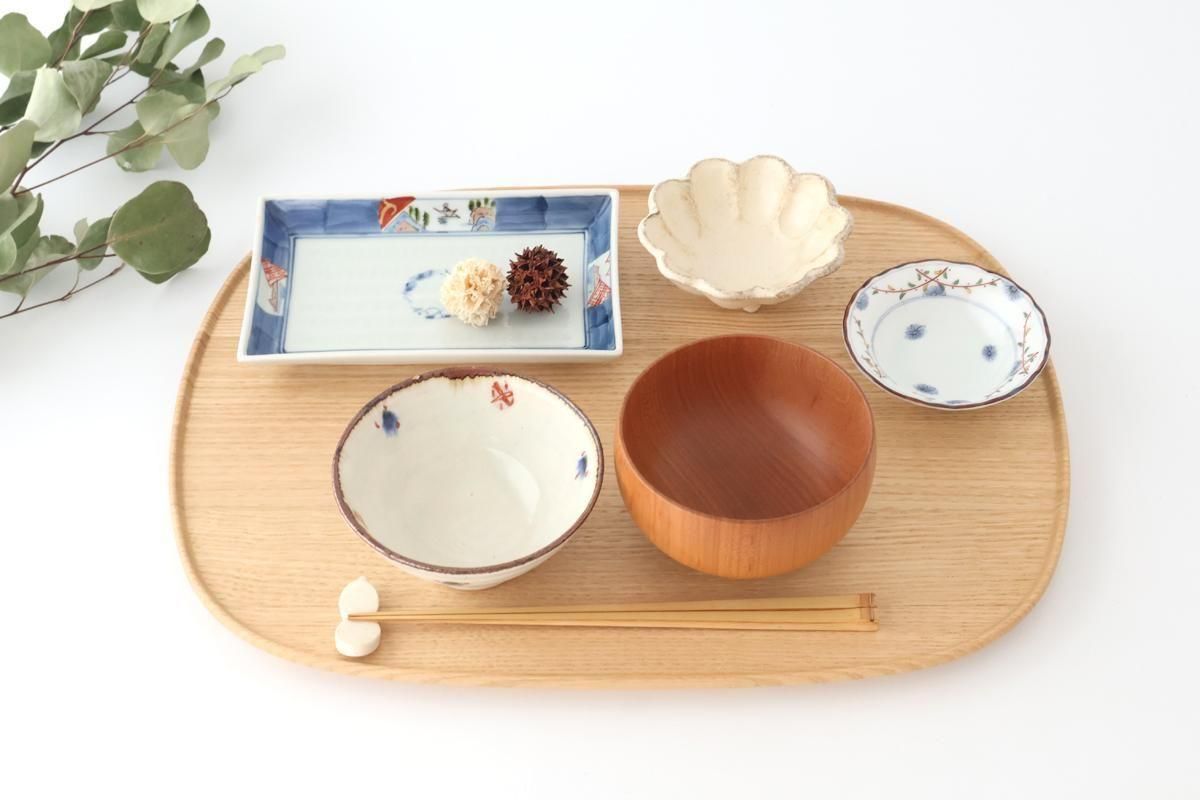Aizawa Wood Crafts KITO Fukura Tray Chestnut
