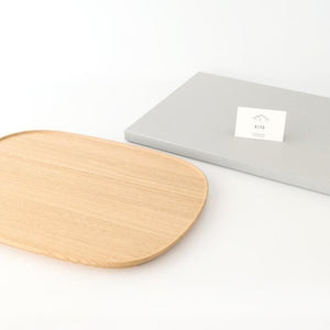 Aizawa Wood Crafts KITO Fukura Tray Chestnut