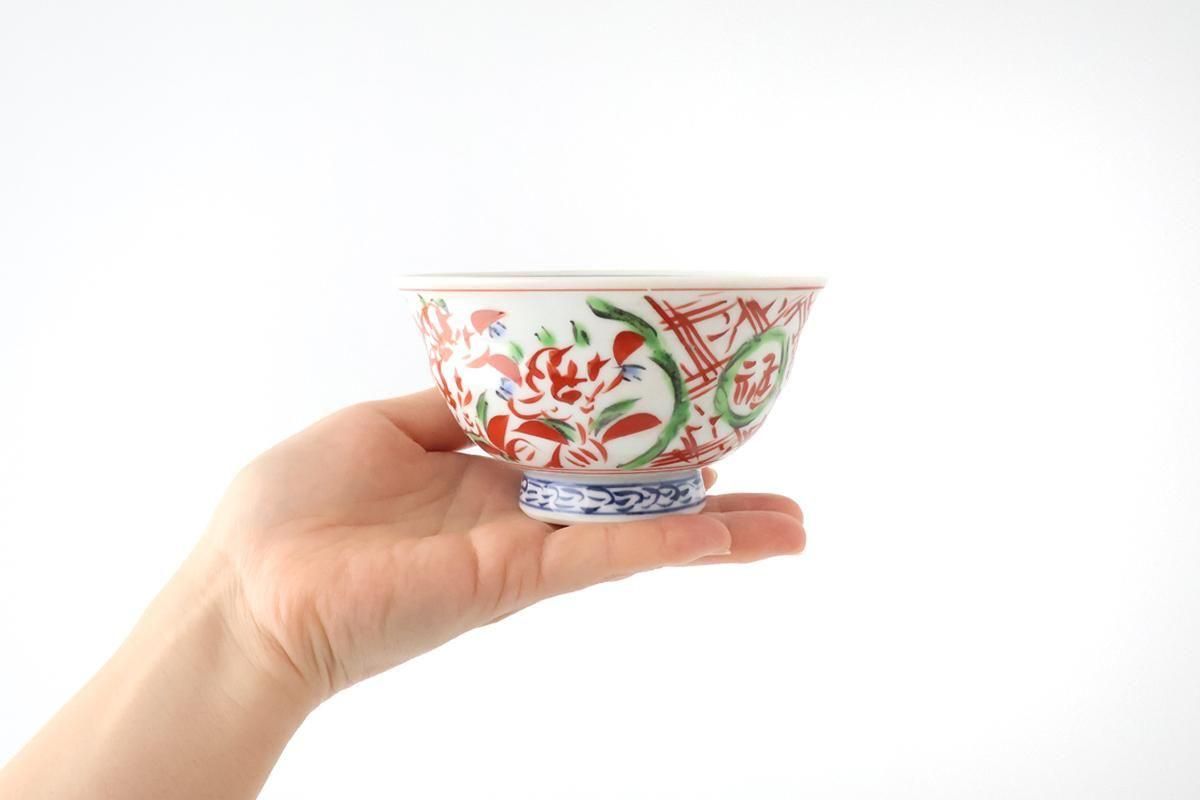 Rice Bowl Banreki Red  | Hasami Ware