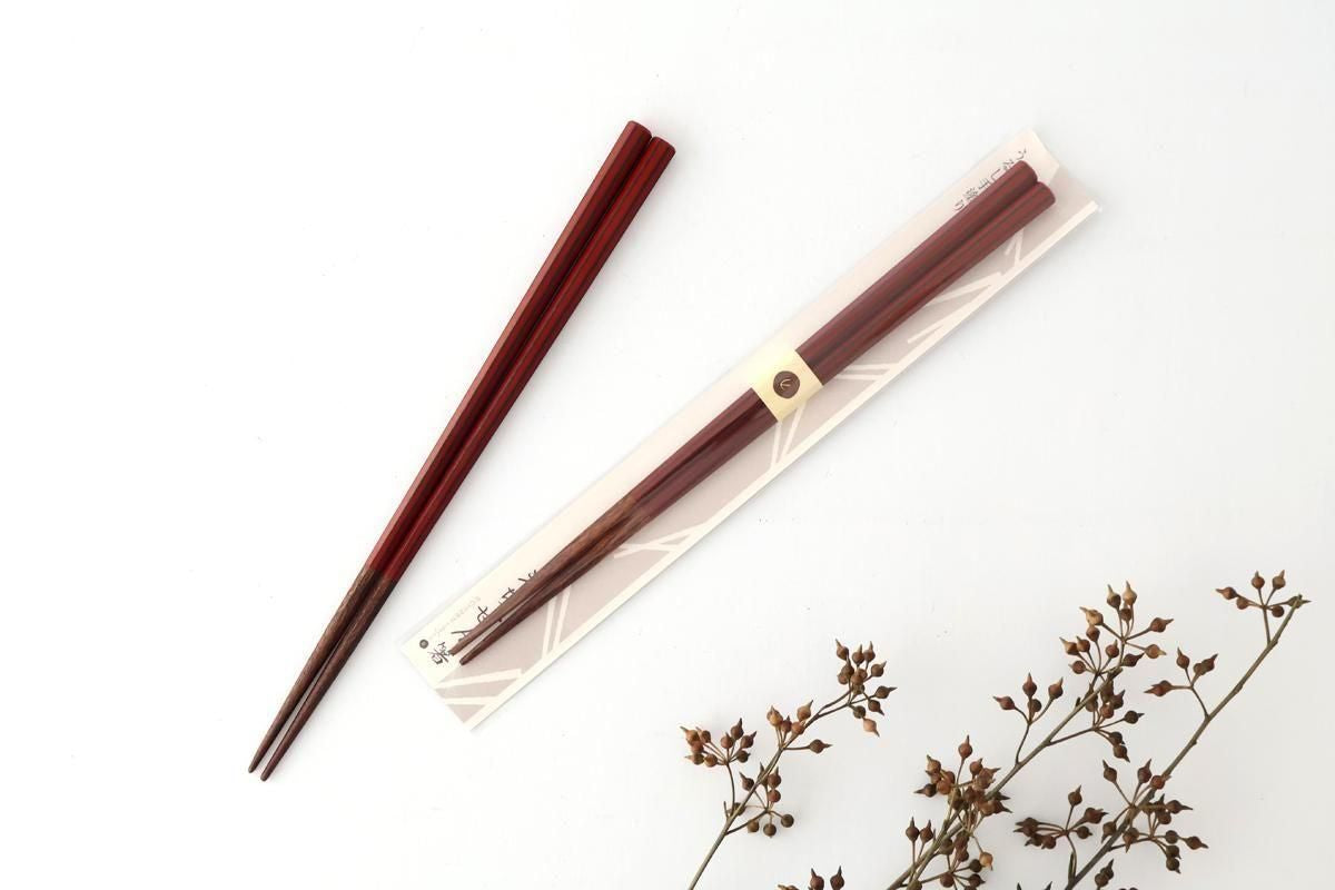 KORINDO Octagonal Chopsticks Negoro 22cm /8.7in