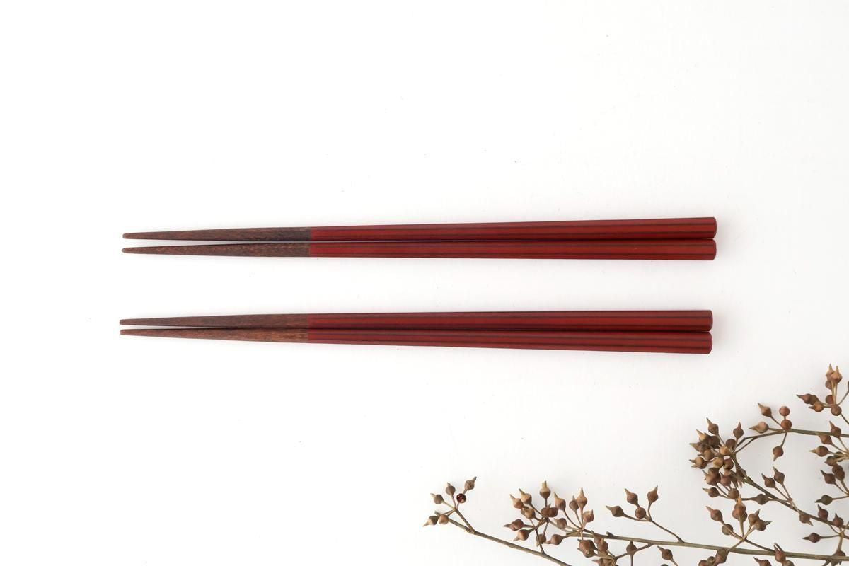 KORINDO Octagonal Chopsticks Negoro 22cm /8.7in