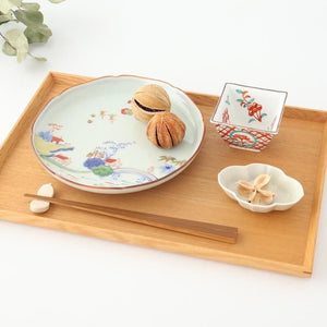 Small Square Bowl Red Lattice Pattern | Kobachi Arita Ware