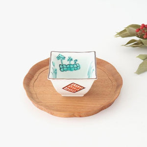 Small Square Bowl Green Landscape Pattern  | Kobachi Arita Ware