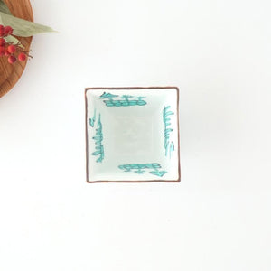Small Square Bowl Green Landscape Pattern  | Kobachi Arita Ware