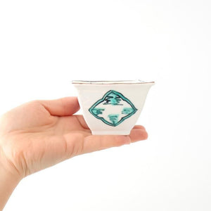 Small Square Bowl Green Landscape Pattern  | Kobachi Arita Ware