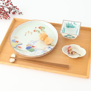 Small Square Bowl Green Landscape Pattern  | Kobachi Arita Ware