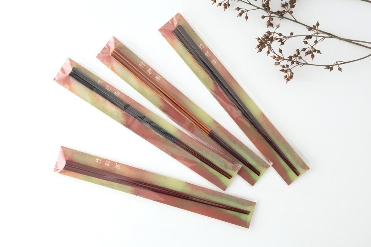 Bamboo Chopsticks Deep Red 23.0cm /9.05in