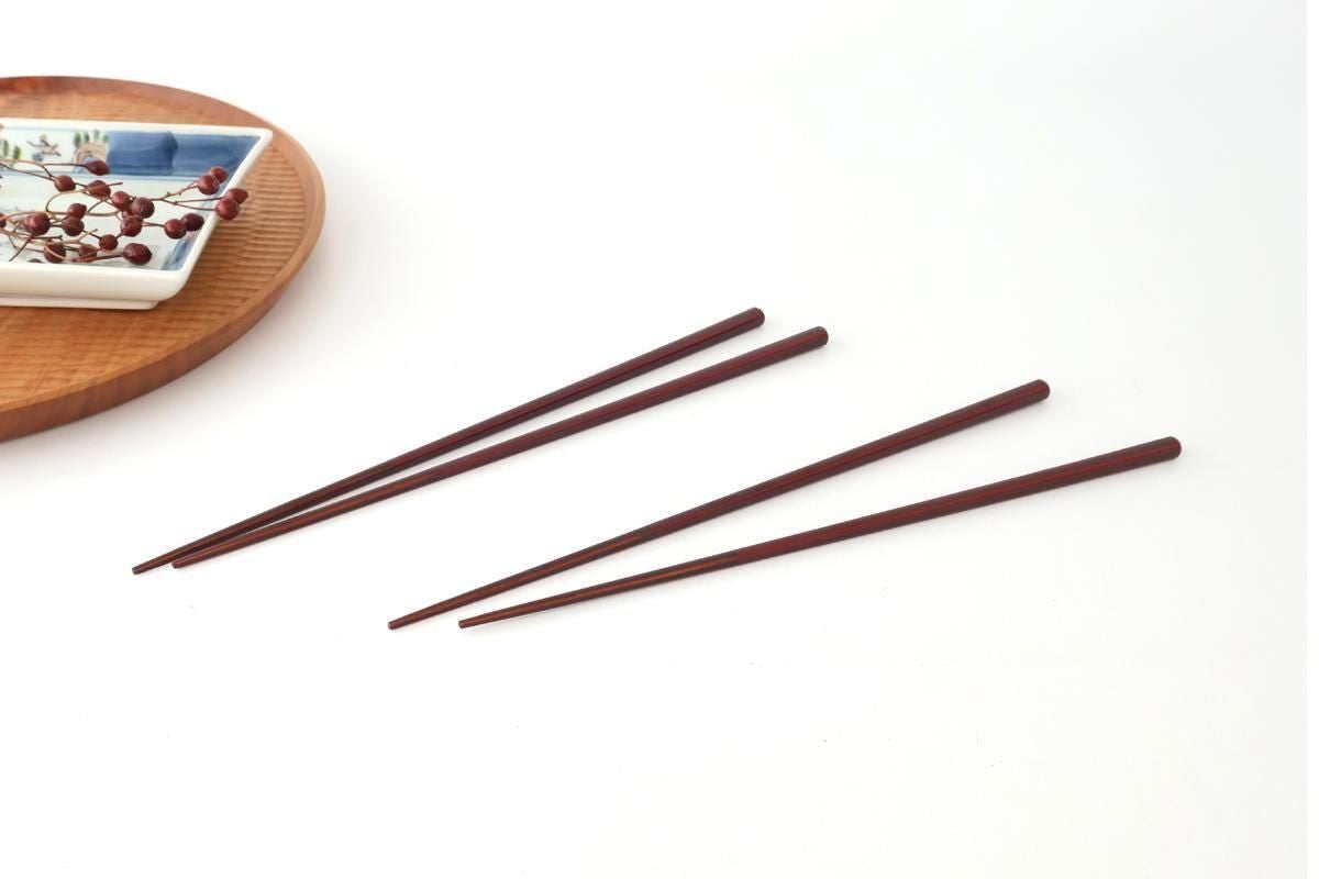 Bamboo Chopsticks Deep Red 23.0cm /9.05in