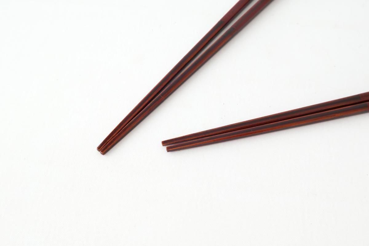 Bamboo Chopsticks Deep Red 23.0cm /9.05in