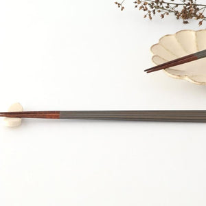 KORINDO Octagonal Chopsticks Silver/Black 23.5cm /9.25in