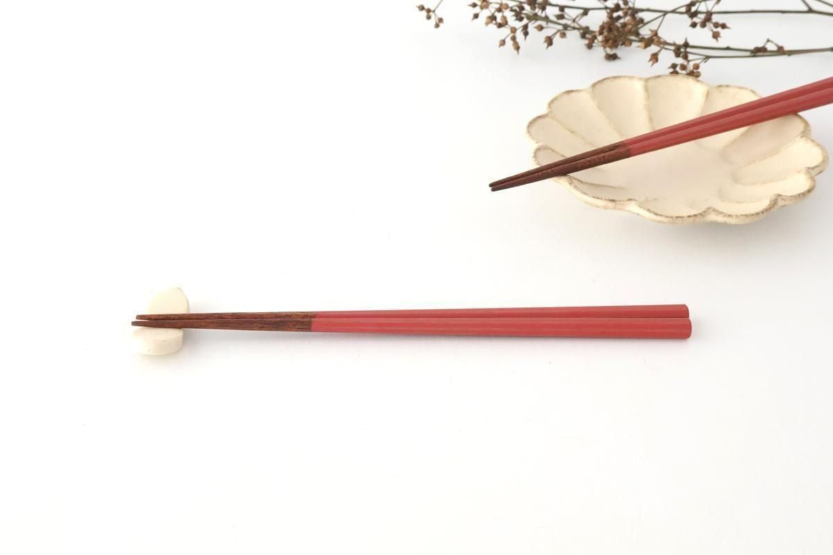 KORINDO Octagonal Chopsticks Peach/White 22cm /8.7in