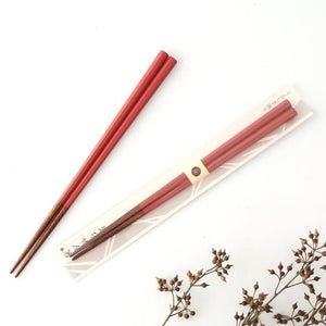 KORINDO Octagonal Chopsticks Peach/White 22cm /8.7in