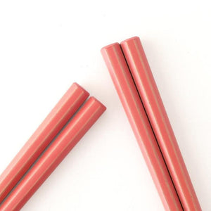 KORINDO Octagonal Chopsticks Peach/White 22cm /8.7in
