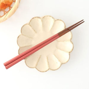 KORINDO Octagonal Chopsticks Peach/White 22cm /8.7in