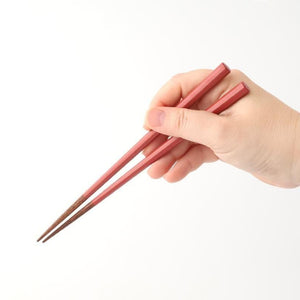 KORINDO Octagonal Chopsticks Peach/White 22cm /8.7in