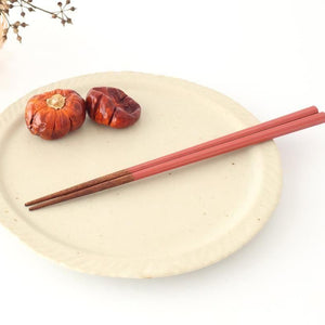 KORINDO Octagonal Chopsticks Peach/White 22cm /8.7in