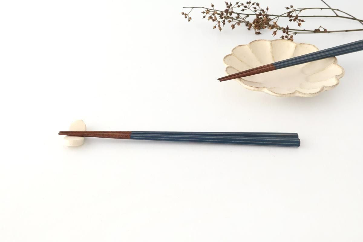 KORINDO Octagonal Chopsticks Navy/White 23.5cm /9.25in