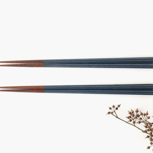 KORINDO Octagonal Chopsticks Navy/White 23.5cm /9.25in