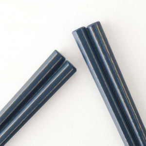 KORINDO Octagonal Chopsticks Navy/White 23.5cm /9.25in