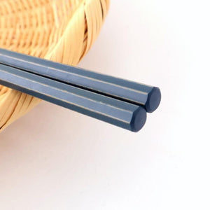 KORINDO Octagonal Chopsticks Navy/White 23.5cm /9.25in